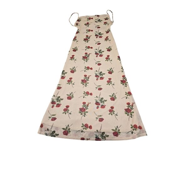 Stitch + Feather Floral Print Slip Dress With‎ Adjustable Spaghetti Straps  Drop - Picture 2 of 13